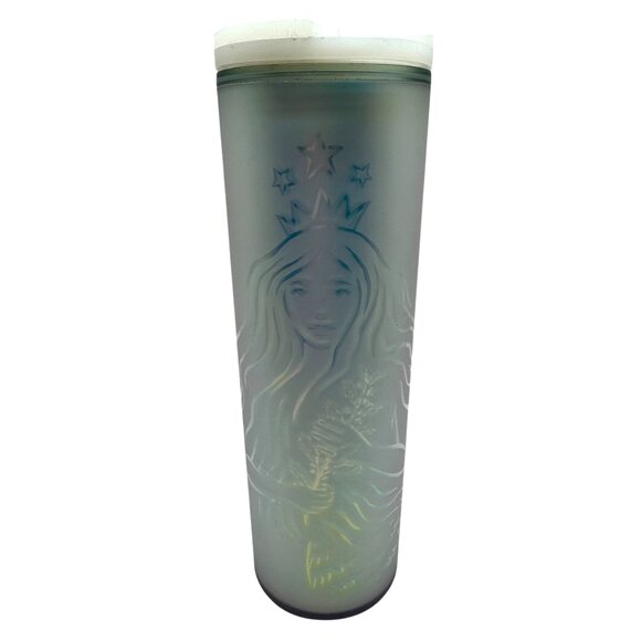Starbucks 50th Anniversary Limited Edition Siren Mermaid Frosted Cold Tumbler - Picture 1 of 5